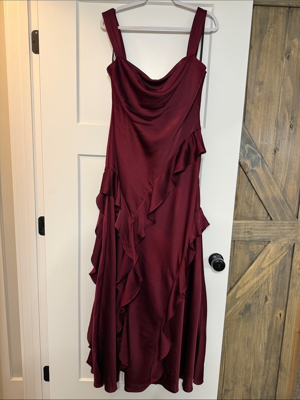Birdy Grey Jana Dress - Cabernet Matte Satin